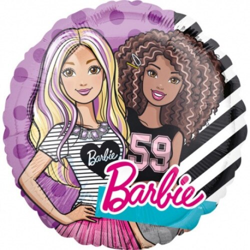 Balon Folie 45 cm - Barbie si Prietenii - Amscan 36260