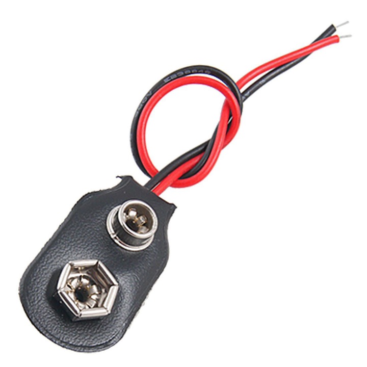 Конектор за батерия, 9 V, 10 см