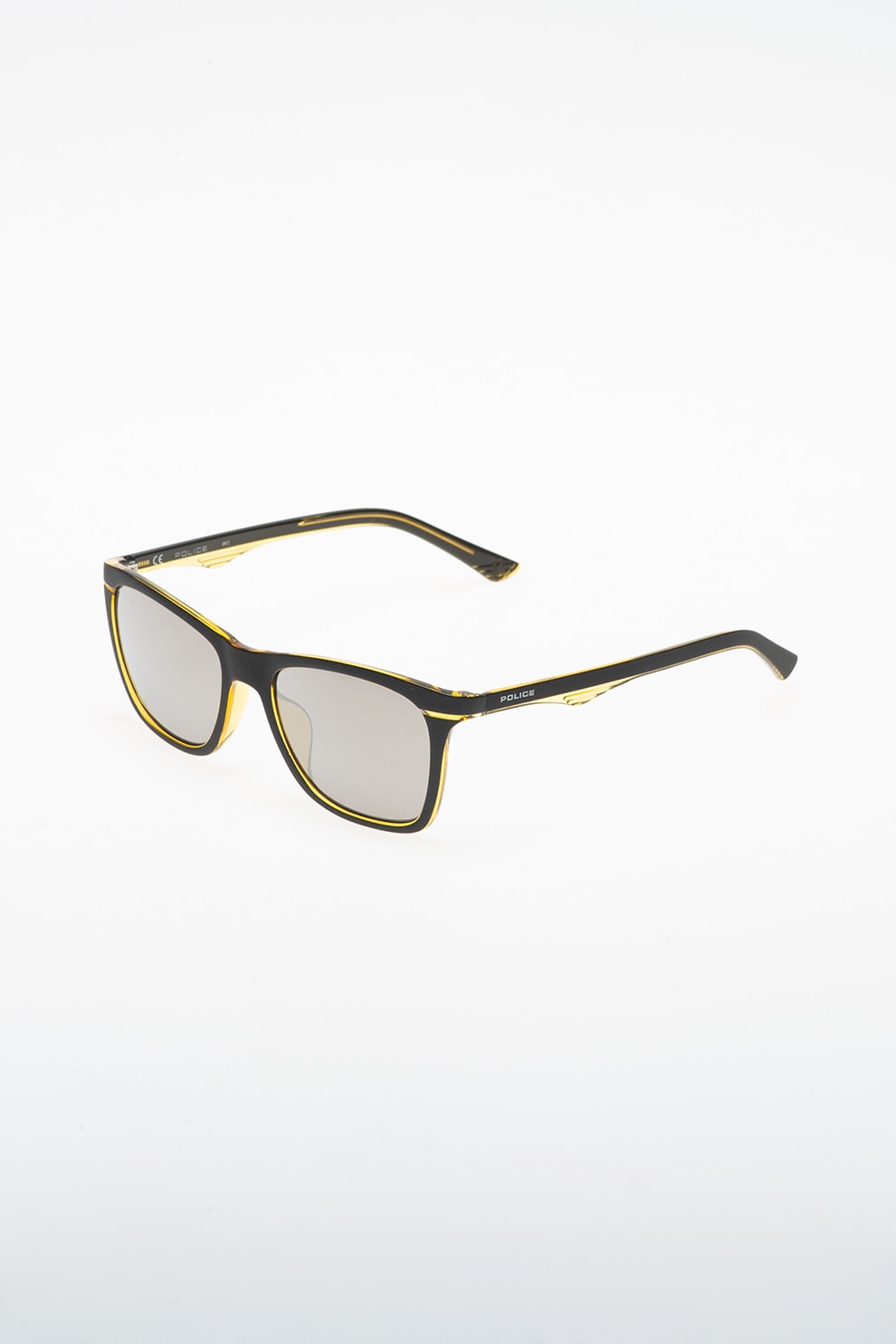 Police, Ochelari de soare wayfarer, Negru/Galben