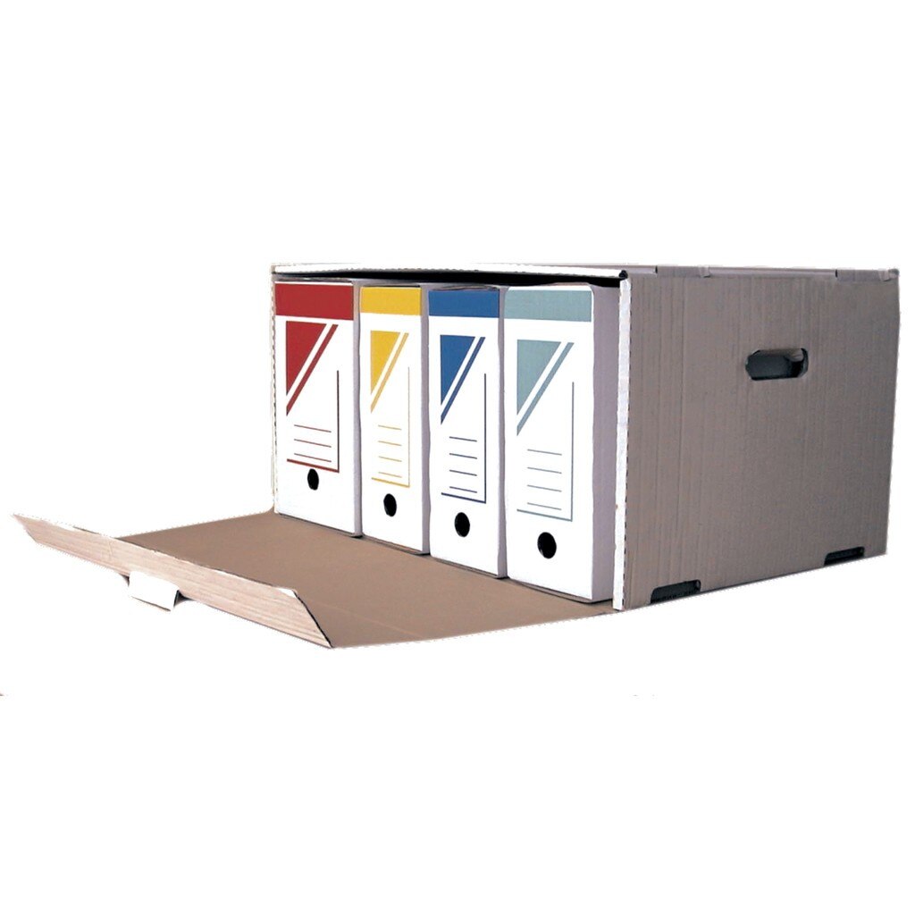 Container arhivare din carton suprapozabil