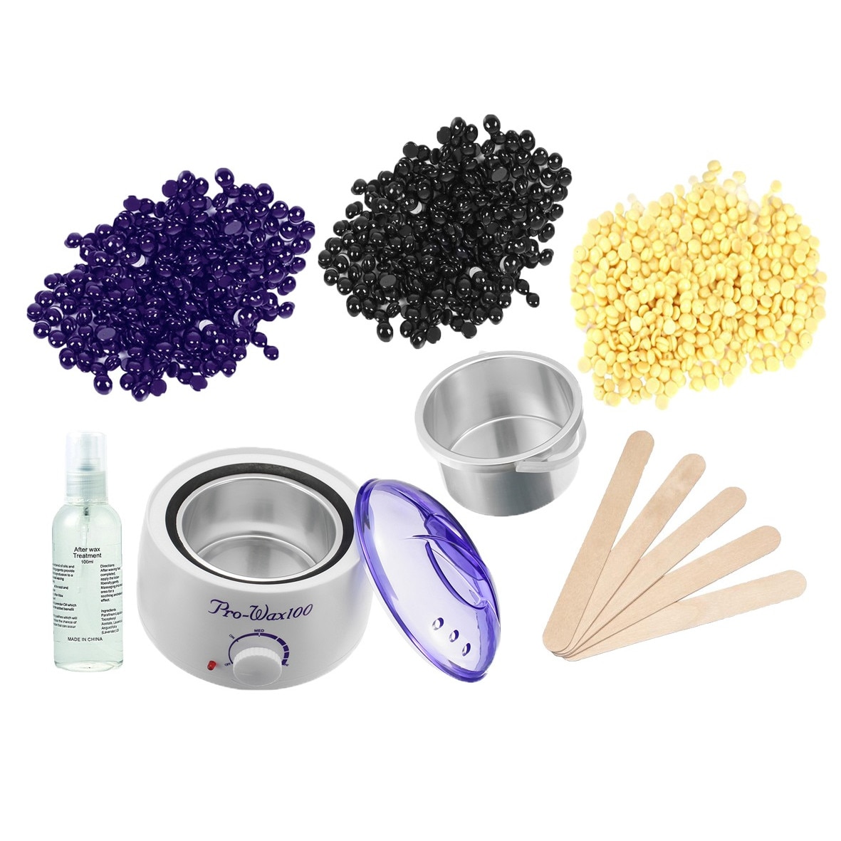 Kit Epilare No.616 cu Ceara Epilare Granule Refolosibila - Triple Wax (3x100g)