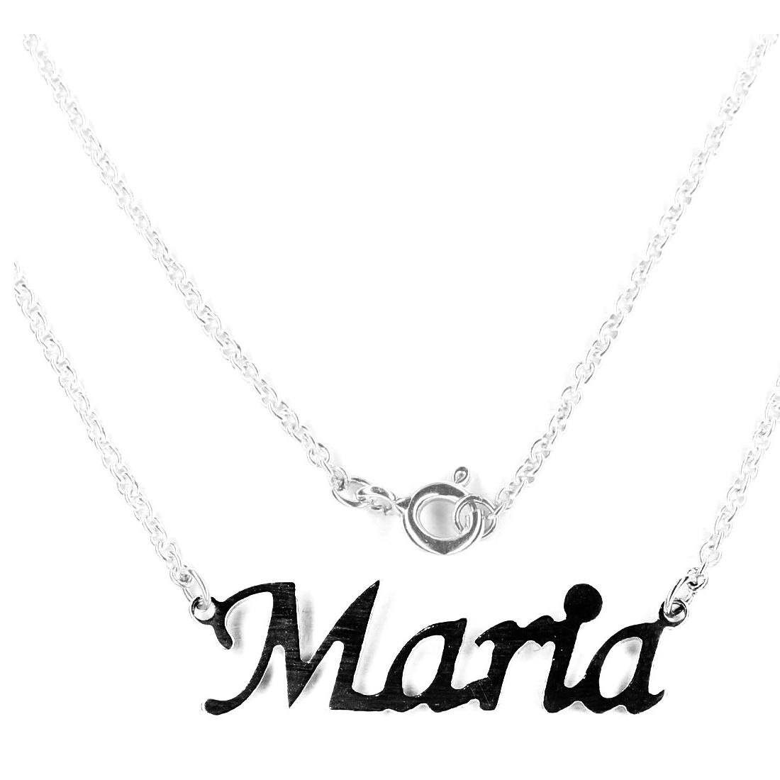 Colier argint 925 rodiat cu numele Maria - BeSpecial 3575, 45, Argintiu