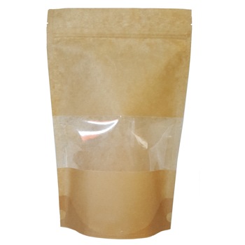 Set pungi resigilabile stand up Kraft 110 cu ferestra si fermoar, Antigua, Natur/maro, 10 buc, 110x185 mm Set pungi resigilabile stand up Kraft 110 cu ferestra si fermoar, Antigua, Natur/maro, 10 buc, 110x185 mm