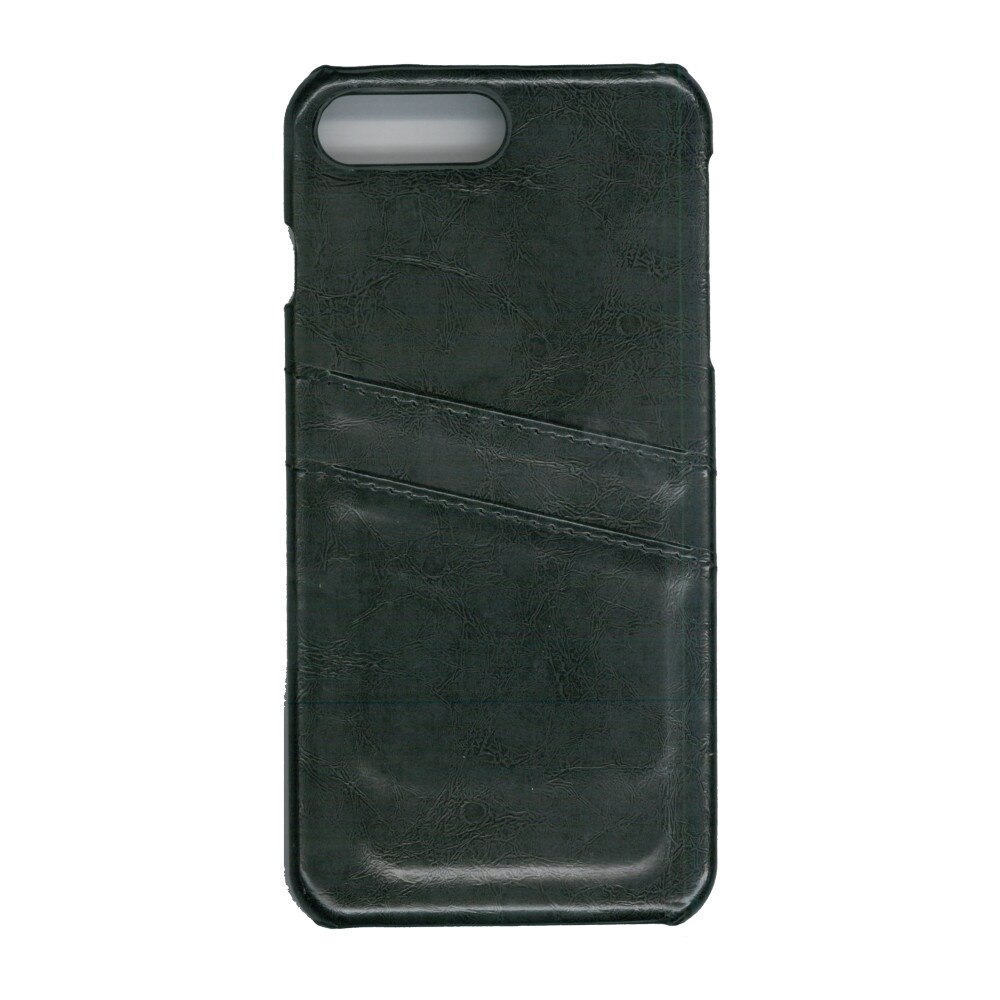 Carcasa de protectie cu buzunare card, EuroCell, pentru iPhone 8 Plus, negru