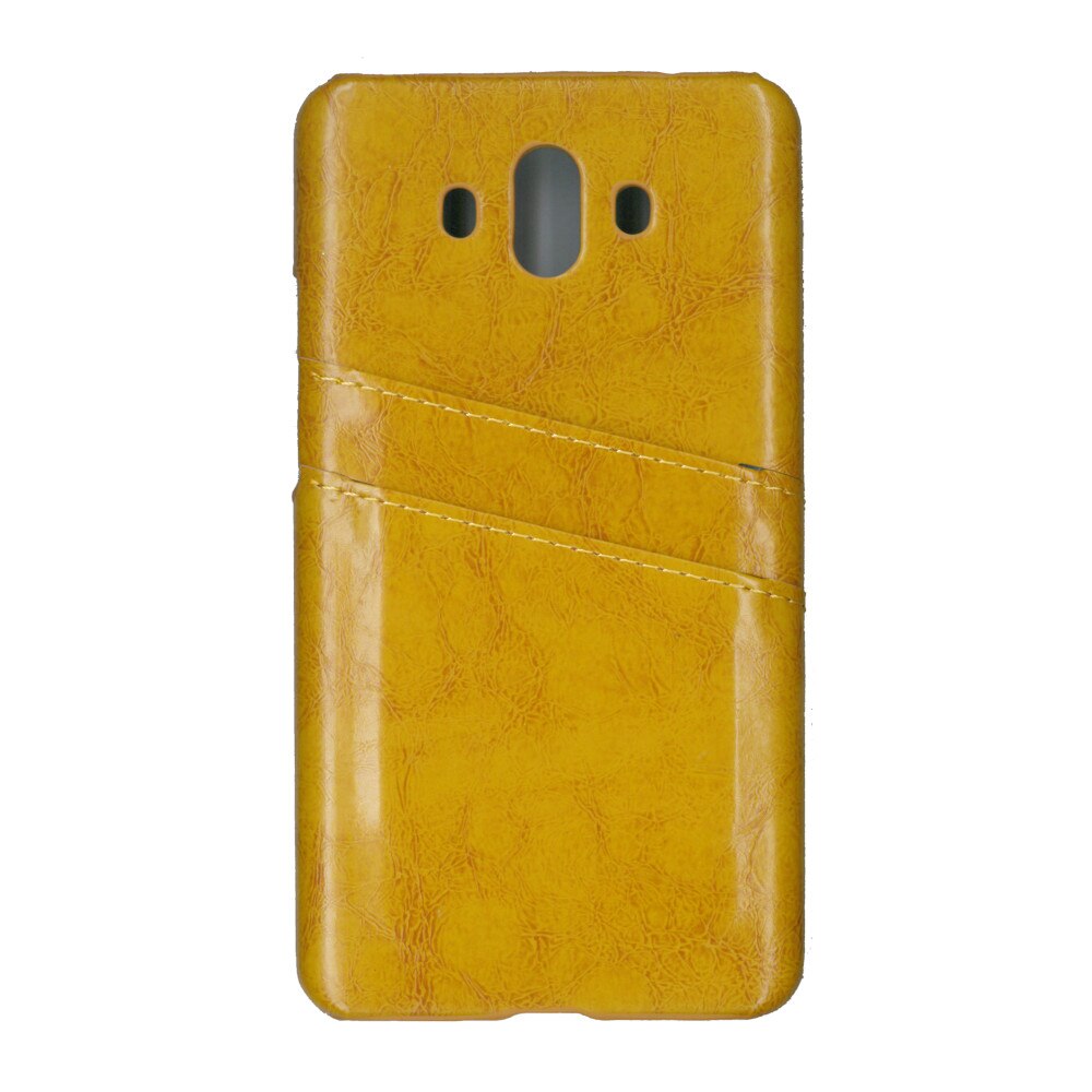 Carcasa de protectie cu buzunare card, EuroCell, pentru Huawei Mate 10, maro