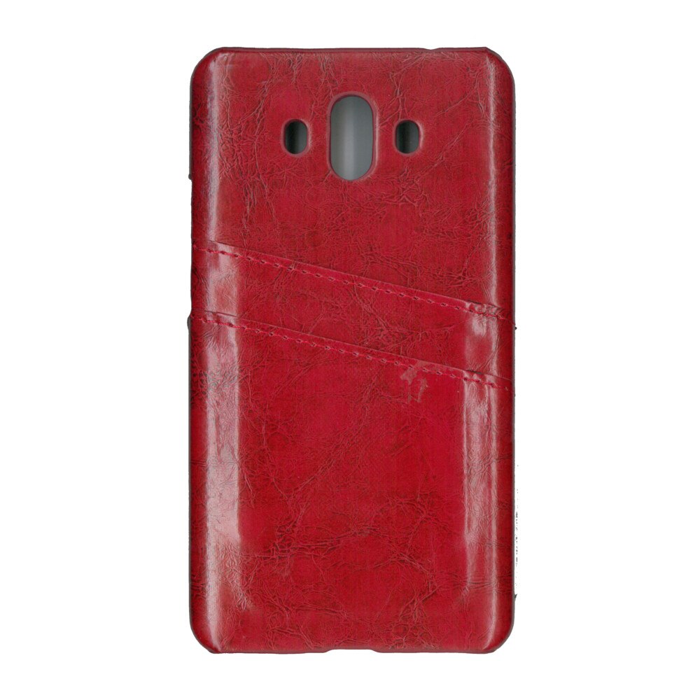 Carcasa de protectie cu buzunare card, EuroCell, pentru Huawei Mate 10, rosu