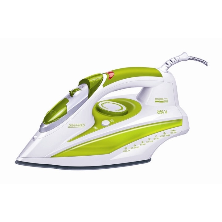 Fier de calcat MPM MZE-04, ceramica, 2800W, negru-verde, 330ml