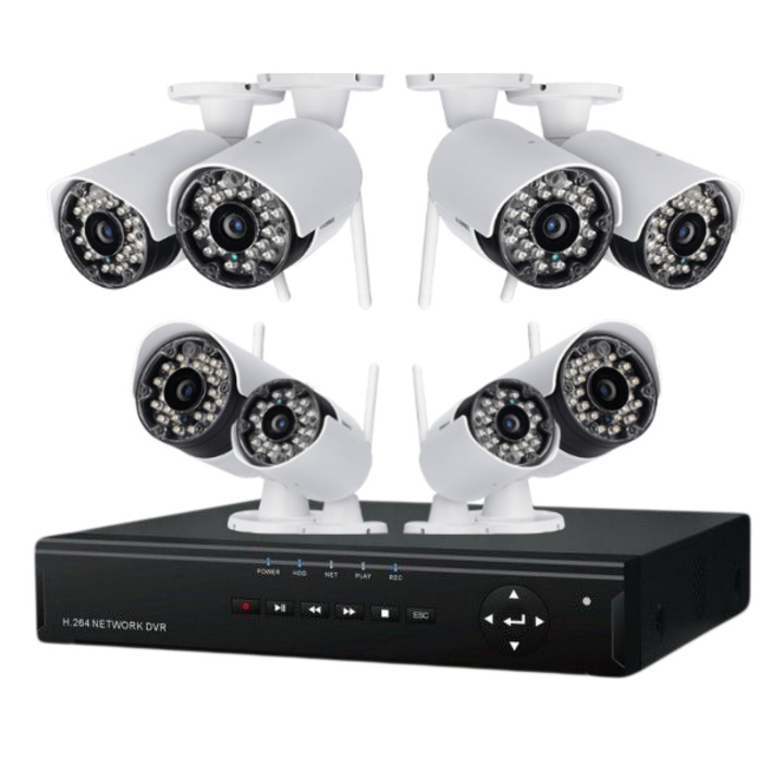 Komplett megfigyelő rendszer (8 kamerás)