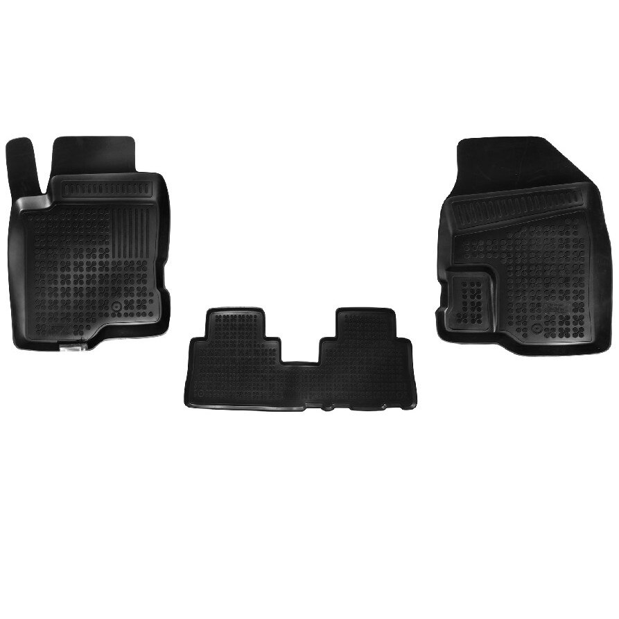Set 4 covorase interior cauciuc stil tavita MAGSTAR LUX dedicate, compatibile cu Chevrolet Captiva 2006-, Negru
