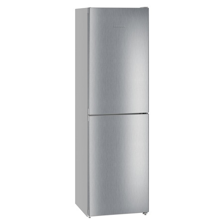 Combina Frigorifica Liebherr CNel 4713, 328 l, No Frost, Display, Control taste, Raft sticle, Alarma usa, Clasa E, H 201.1 cm, Argintiu