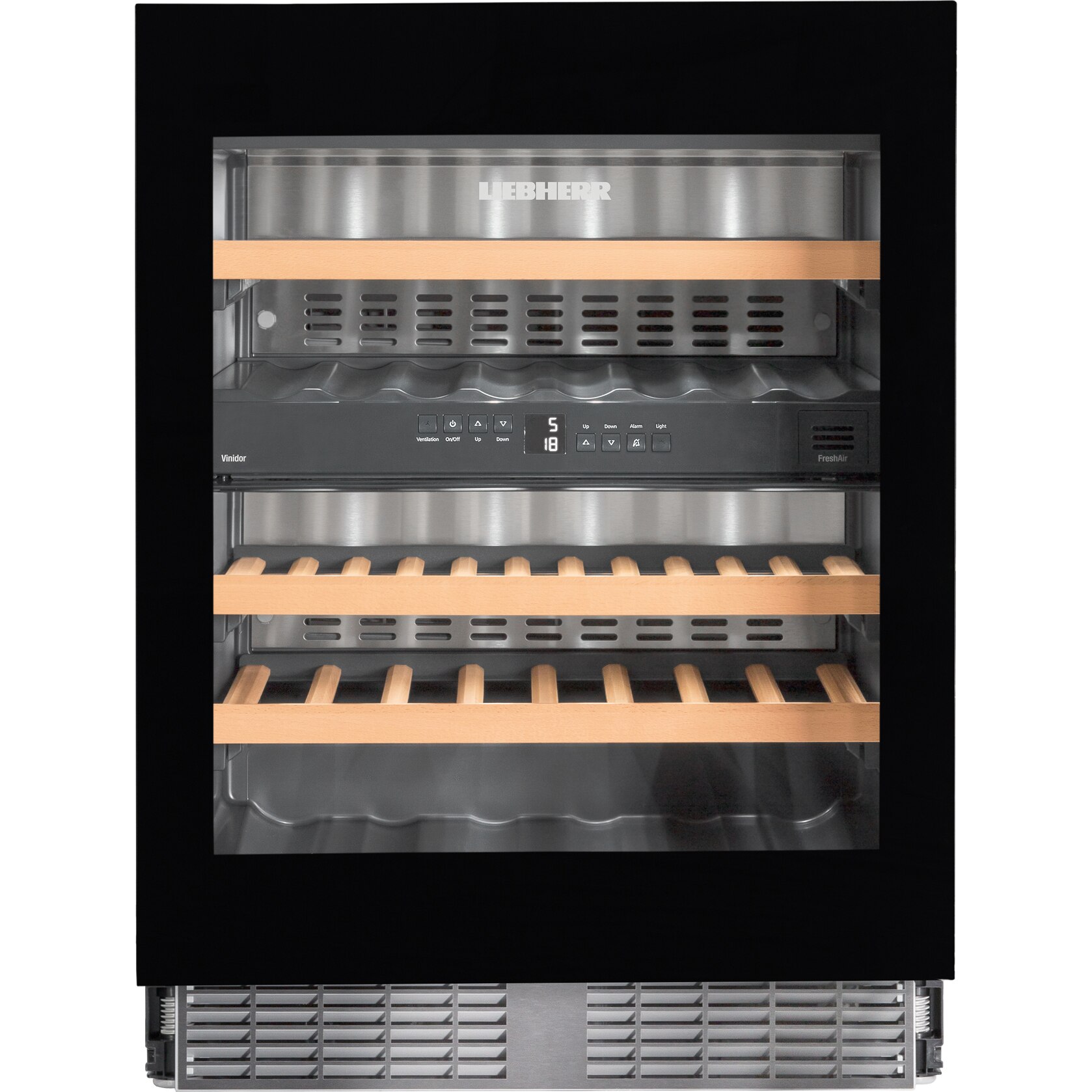 Vitrina de vinuri Liebherr UWTgb 1682, 94 l, Clasa A, Sticla neagra