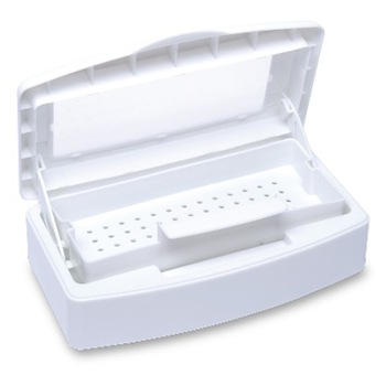 Cutie cu compartiment pentru sterilizare instrumente manichiura , Alb Cutie cu compartiment pentru sterilizare instrumente manichiura , Alb