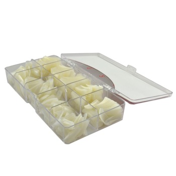 Tipsuri unghii - Miley, 100 buc/set, albe Tipsuri unghii - Miley, 100 buc/set, albe