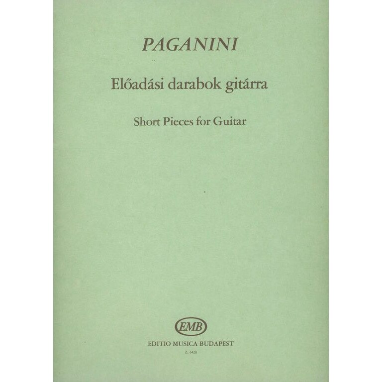 Paganini, Niccolo: Short pieces for guitar