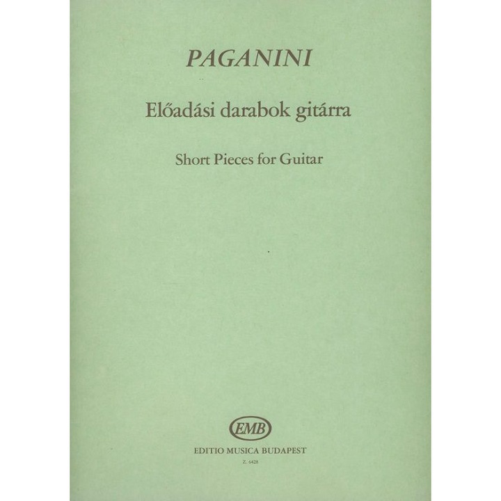 Paganini, Niccolo: Short pieces for guitar