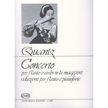 Quantz, Johann Joachim: Concerto in la maggiore per flauto e archi - piano score Quantz, Johann Joachim: Concerto in la maggiore per flauto e archi - piano score