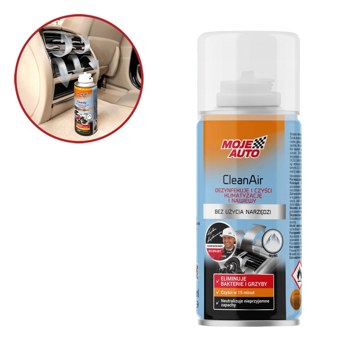 Produs pentru curatarea instalatiei de aer conditionat si sistemului de ventilatie, elimina bacteriile si ciupercile, miros proaspat, Arctic. spray 150 ml