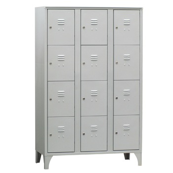 Dulap Vestiar metalic cu picioare si 12 compartimente 170/12, 1050x500x1800 mm (LxlxH), Italia Dulap Vestiar metalic cu picioare si 12 compartimente 170/12, 1050x500x1800 mm (LxlxH), Italia