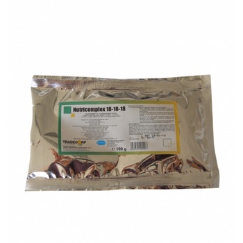 Fertilizator foliar Nutricomplex TCI, 18-18-18, 100 gr Fertilizator foliar Nutricomplex TCI, 18-18-18, 100 gr