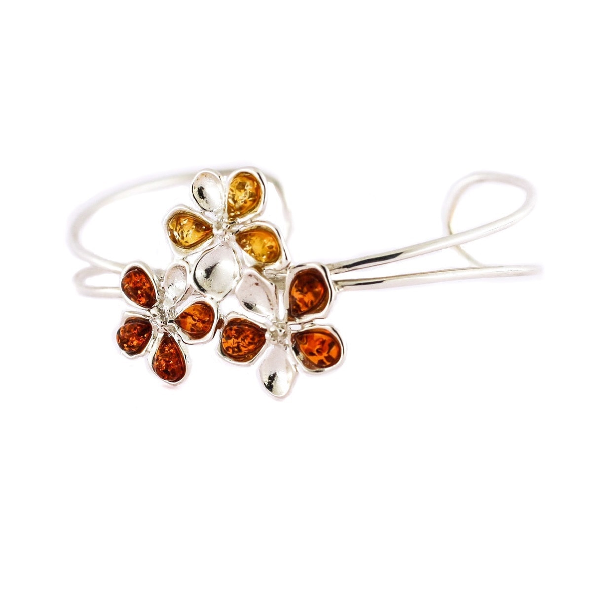 Bratara Ariki din argint 925 cu chihlimbar polonez 6B068