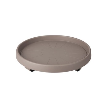 Farfurie cu roti Plattaxi cu diametrul de 40 cm taupe Farfurie cu roti Plattaxi cu diametrul de 40 cm taupe