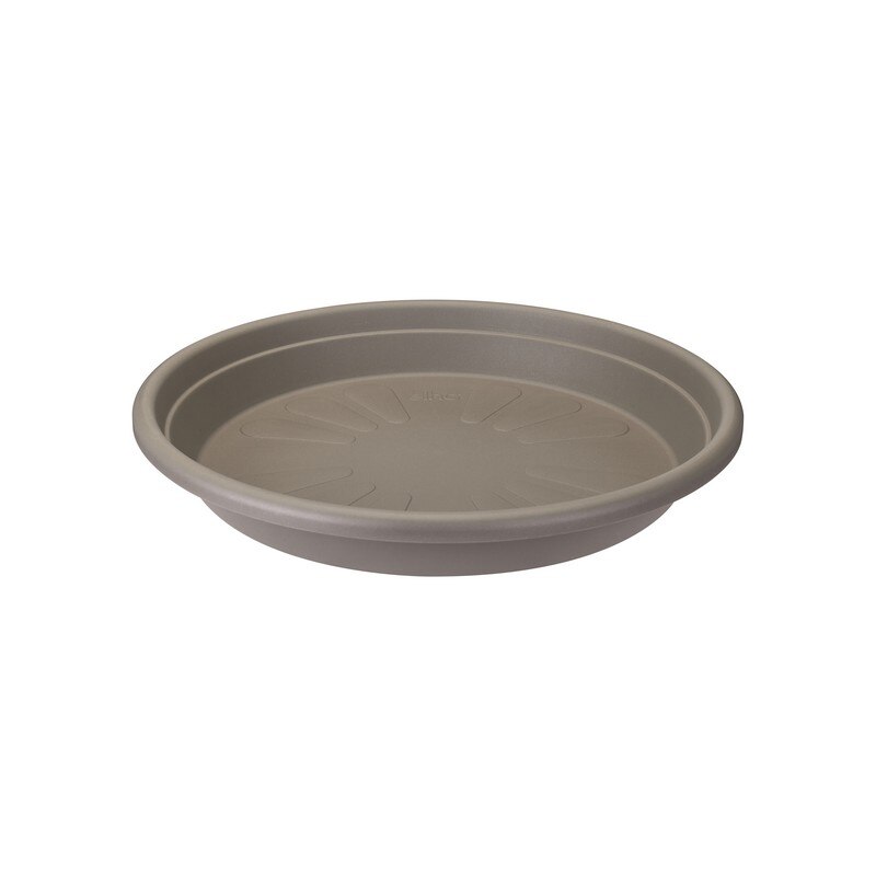 Farfurie rotunda cu diametrul de 25 cm taupe