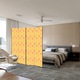 Paravan de Camera ArtDeco din 4 Panouri Felii de portocale 140 x 150 cm