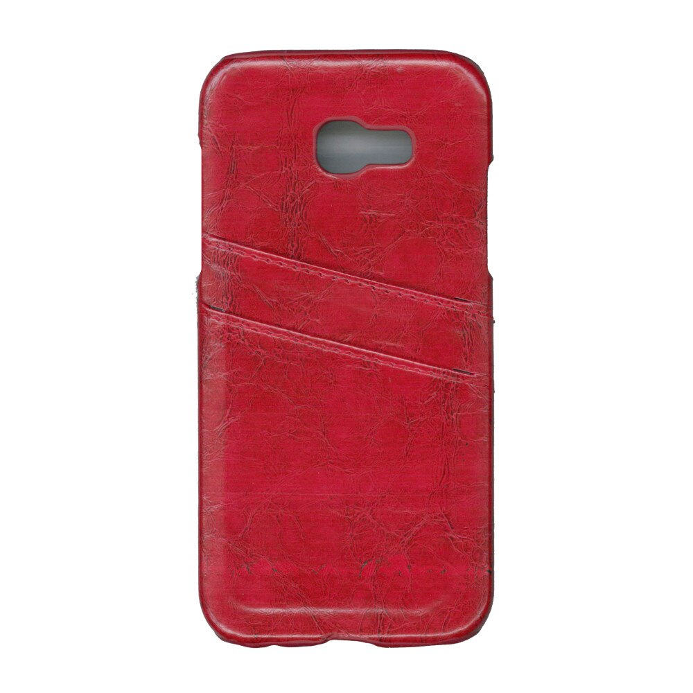 Carcasa de protectie cu buzunare card, EuroCell, pentru Samsung Galaxy A5 2016, rosu