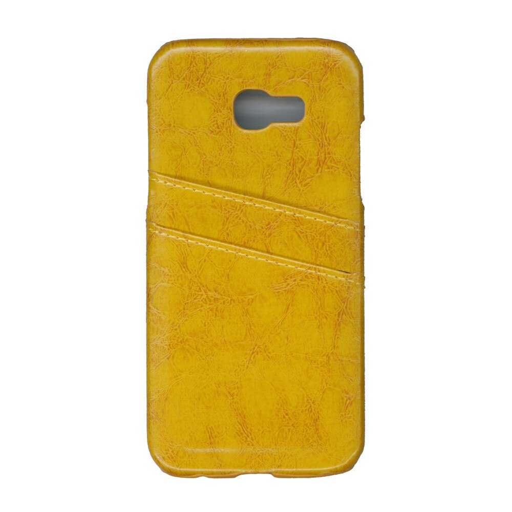 Carcasa de protectie cu buzunare card, EuroCell, pentru Samsung Galaxy A5 2016, maro
