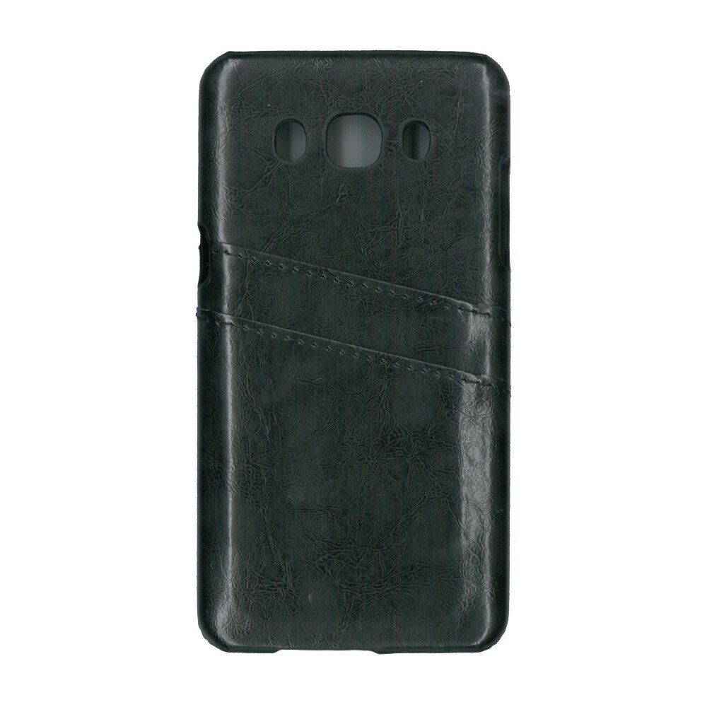 Carcasa de protectie cu buzunare card, EuroCell, pentru Samsung Galaxy J7 2016, negru