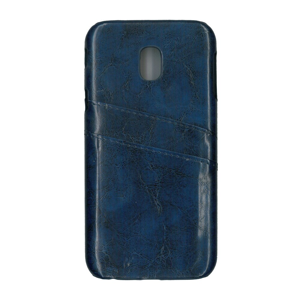 Carcasa de protectie cu buzunare card, EuroCell, pentru Samsung Galaxy J3 2017, albastru