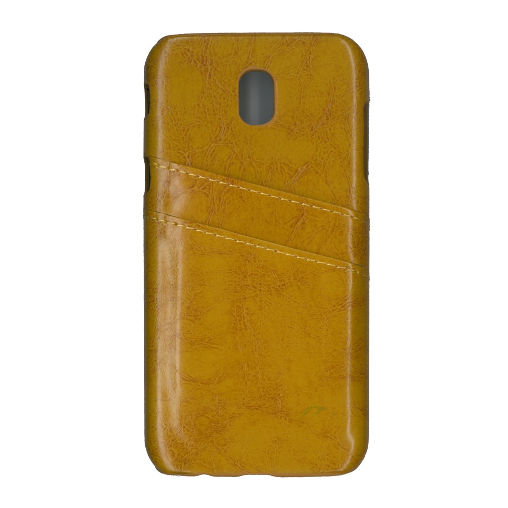 Carcasa de protectie cu buzunare card, EuroCell, pentru Samsung Galaxy J5 2017, maro