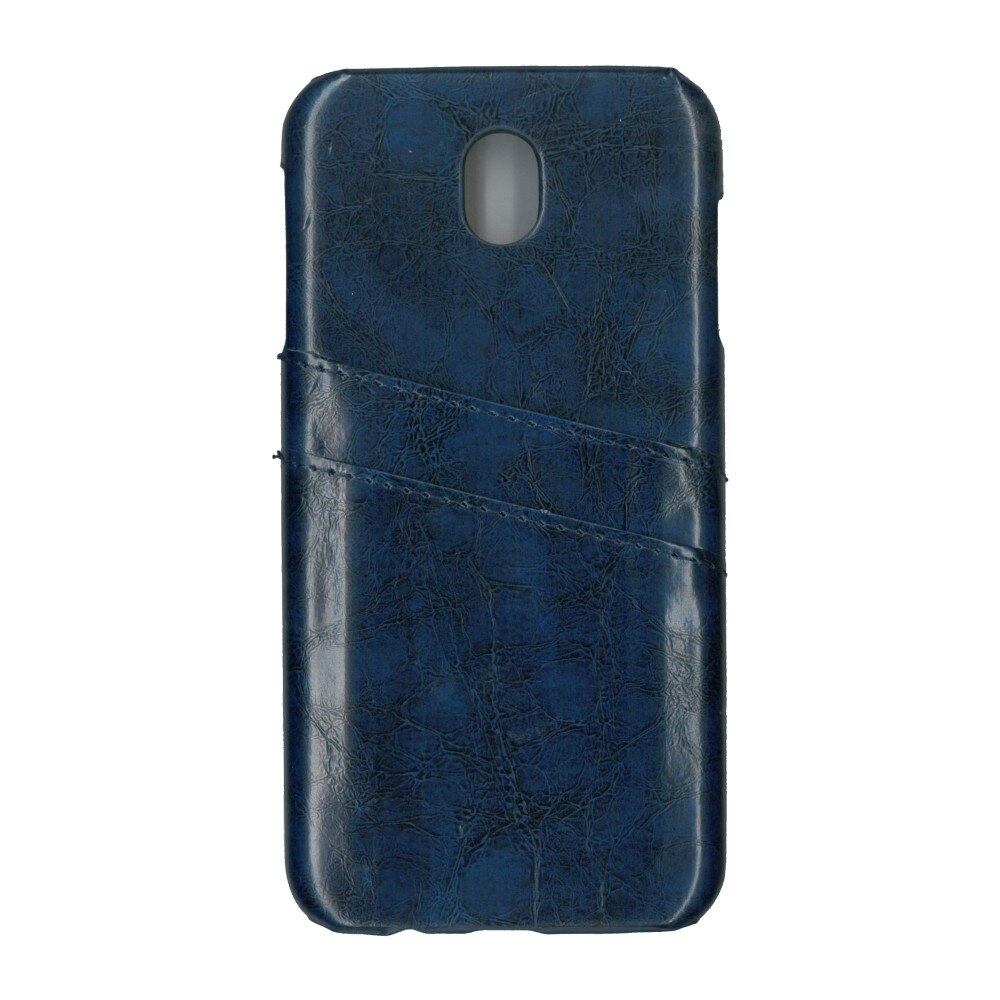 Carcasa de protectie cu buzunare card, EuroCell, pentru Samsung Galaxy J7 2017, albastru