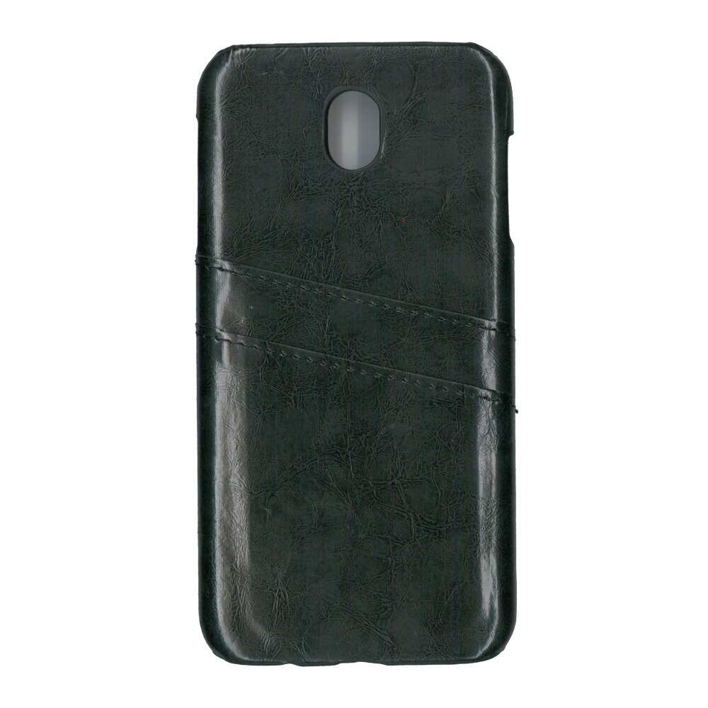 Carcasa de protectie cu buzunare card, EuroCell, pentru Samsung Galaxy J7 2017, negru