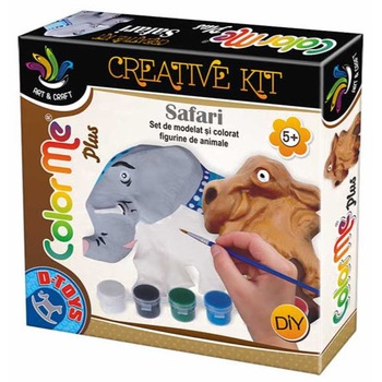Set de modelat si colorat- Color me plus- Safari Set de modelat si colorat- Color me plus- Safari