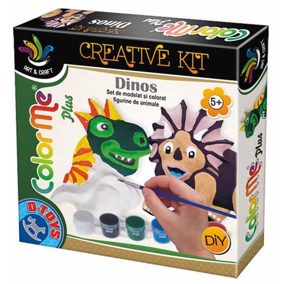 Set de modelat si colorat- Color me plus- Dinozauri