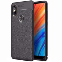 Husa de protectie slim leather pentru Xiaomi Mi Mix 2S, Negru