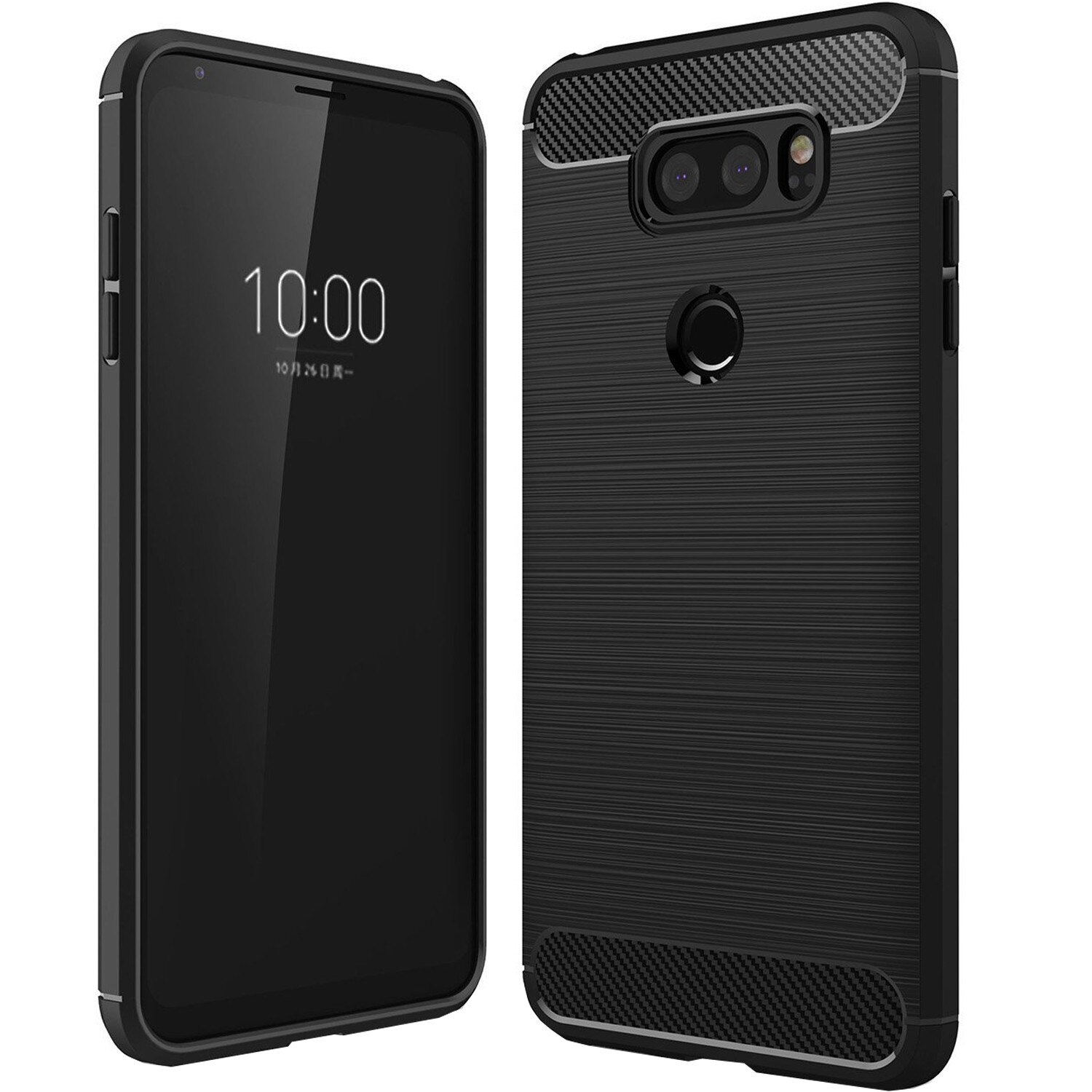 Husa de protectie slim carbon LG V30S ThinQ , Negru