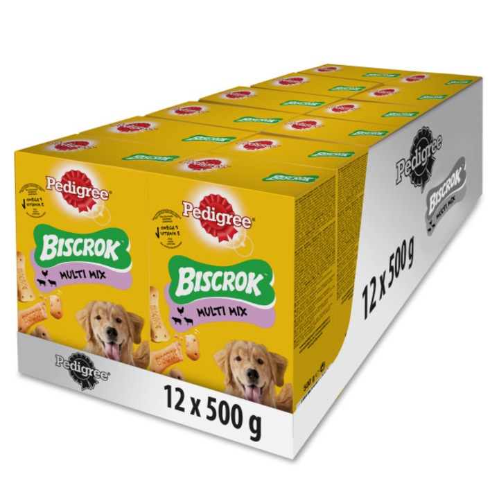 Награда за кучета Pedigree Biscrok Original, 12 x 500 г
