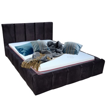 Pat Tapitat Genarom Edvige 140 BEG06 cu Somiera si Mecanism cu Piston, Pireus7, 226 x 163 x 95 cm Pat Tapitat Genarom Edvige 140 BEG06 cu Somiera si Mecanism cu Piston, Pireus7, 226 x 163 x 95 cm