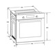 Pachet Cuptor incorporabil Heinner HBO-S624LTG-IX, Electric, 62 l, 4 functii, Grill, Clasa A, Inox + Cafetiera Heinner HCM-750BK, 750W, 1.25L