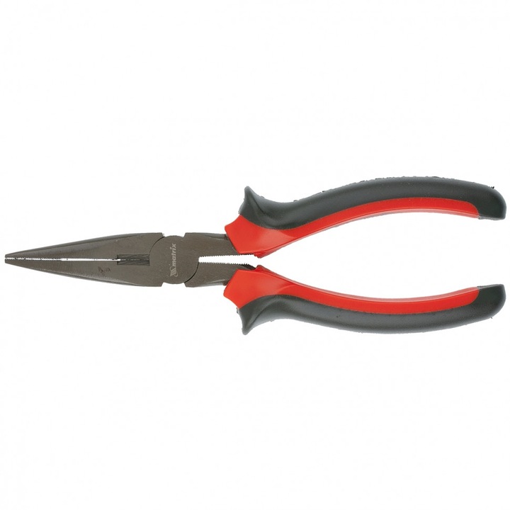 Клещи с удължени полукръгли прави челюсти MTX, Black Nickel, 160 mm, Двукомпонентни дръжки