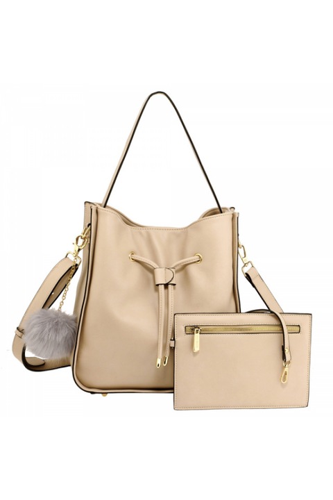 Nude válltáska, ökológiai bőrből, női, Leesun, AG00591M