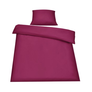 Set lenjerie pat, 2 piese, neu.haus, cearceaf patura 135 x 200 cm, perna 80 x 80 cm, 100% poliester, grena, pentru 1 persoana Set lenjerie pat, 2 piese, neu.haus, cearceaf patura 135 x 200 cm, perna 80 x 80 cm, 100% poliester, grena, pentru 1 persoana