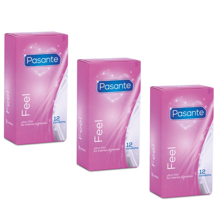Презервативи Pasante Feel, тънки, 36 броя