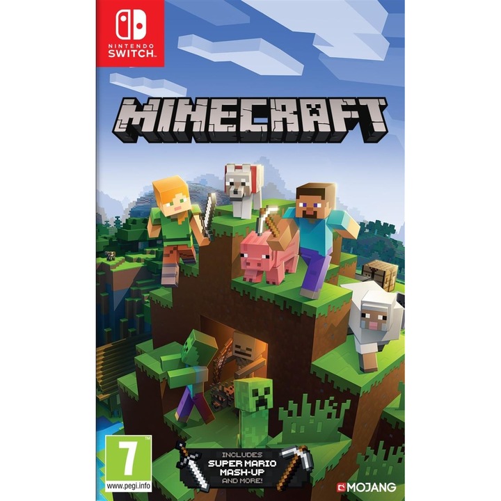 Joc Minecraft Bedrock Edition pentru Nintendo Switch