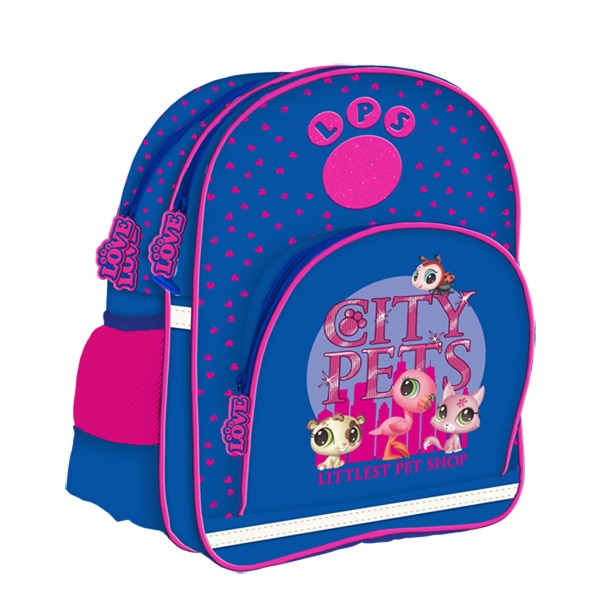 Ghiozdan LPS -2 compartimente,Dimensiuni: 39 x 30 x 18cm-Albastru