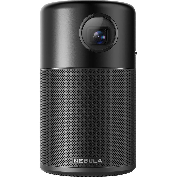 Преносим видео проектор Anker Nebula Capsule, WVGA, DLP, 360 високоговорителя, Android 7.1