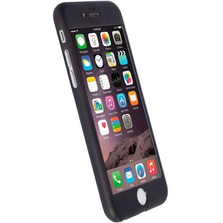 Калъф MyStyle Black Fullbody за Apple iPhone 6 / Apple iPhone 6S с пълно покритие на 360 градуса с безплатно защитно фолио за стъкло
