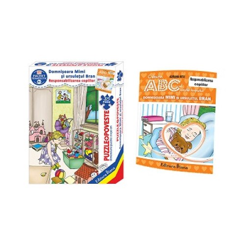 Domnisoara Mimi si urselutul Bran- set cu puzzle